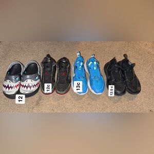 Little boys shoe lot size 12c, 12.5c, 13c